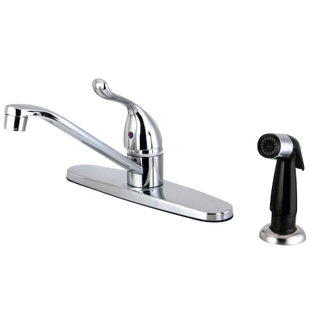 FB5571YL Single Handle 8-Inch Centerset Kitchen Faucet With Sprayer